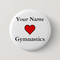 (Votre Nom) Coeurs Gymnastique