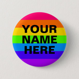 BADGE ROND 5 CM VOTRE NOM ICI