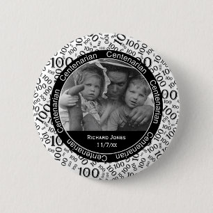 Badge Rond 5 Cm Votre photo - commémoratif centenaire de