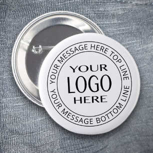 Badge Rond 5 Cm Votre propre logo et votre propre texte circulaire