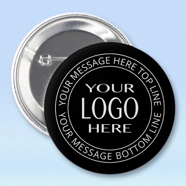 Badge Rond 5 Cm Votre propre logo et votre propre texte circulaire (Créateur téléchargé)