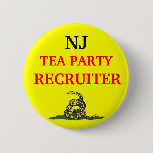 Badge Rond 5 Cm Votre RECRUTEUR de THÉ d'état