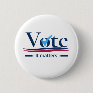 Badge Rond 5 Cm Votre vote compte