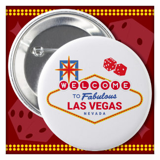 Badge Rond 5 Cm VOUS ACCUEILLE À Las Vegas Trip Las Vegas
