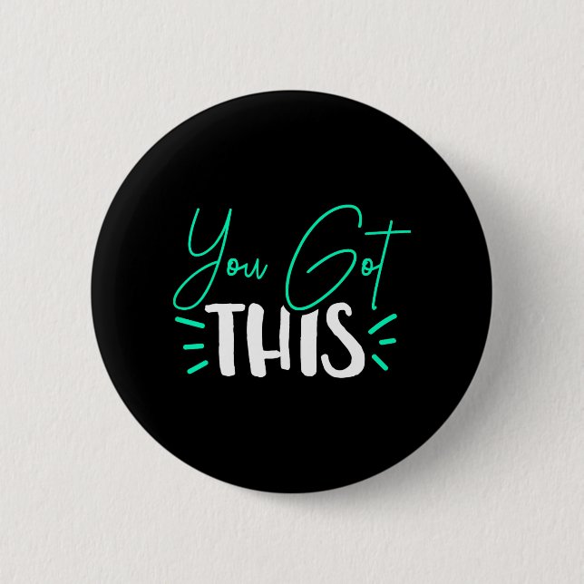 Badge Rond 5 Cm Vous Avez Ce Jour D'Examen Enseignant (Devant)