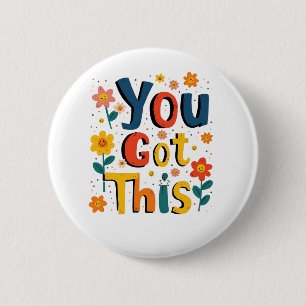 Badge Rond 5 Cm Vous Avez Obtenu Ce Test D'Examen D'Enseignant Jou