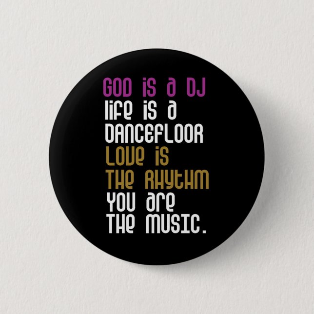 Badge Rond 5 Cm Vous êtes la musique (Devant)