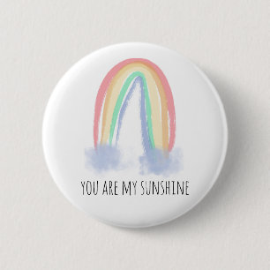 Badge Rond 5 Cm Vous êtes mon eau de soleil aquarelle arc-en-ciel