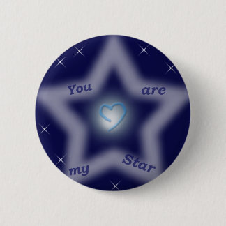 Badge Rond 5 Cm "Vous êtes mon étoile "
