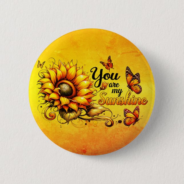 Badge Rond 5 Cm Vous êtes mon soleil (Devant)