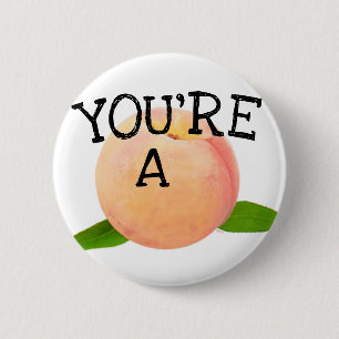 Badge Rond 5 Cm Vous êtes un bouton de ~ de pêche