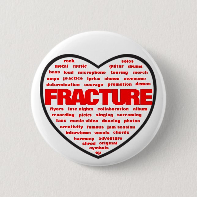 Badge Rond 5 Cm Vous fracture de coeur (Devant)