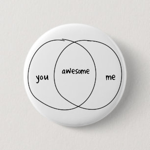 Badge Rond 5 Cm Vous je diagramme impressionnant de Venn