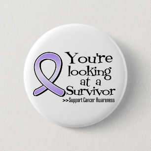 Badge Rond 5 Cm Vous regardez un survivant de Cancer