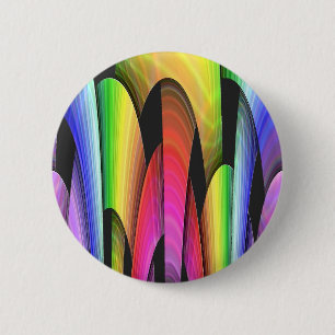Badge Rond 5 Cm Voûte d'arc-en-ciel