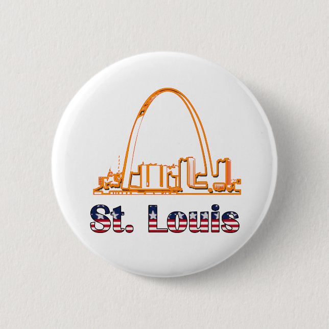 Badge Rond 5 Cm Voûte de Saint Louis (Devant)