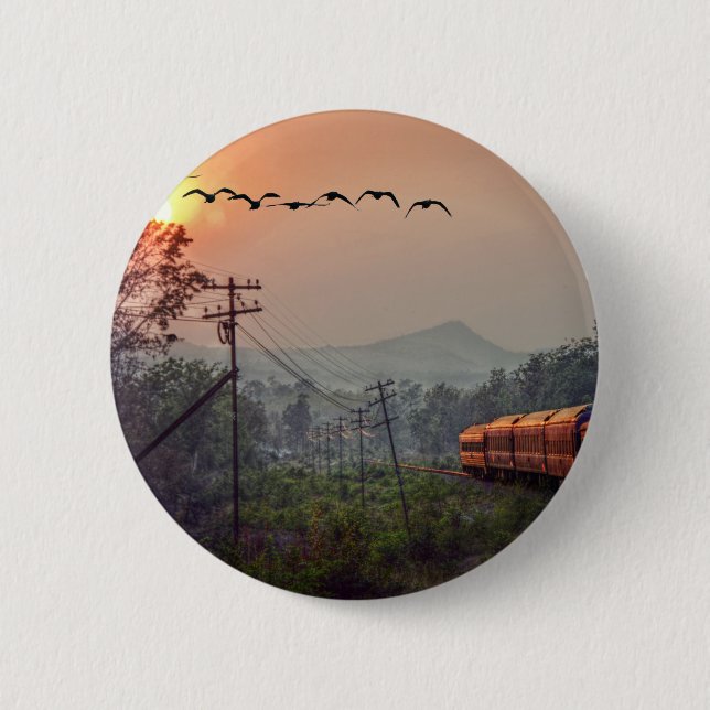 Badge Rond 5 Cm Voyage (Devant)