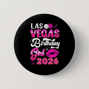 Badge Rond 5 Cm Voyage de filles à Las Vegas 2026 Croisière T-shir