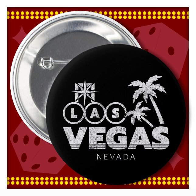 Badge Rond 5 Cm Voyage en famille Souvenir Las Vegas Vacances (Créateur téléchargé)