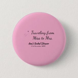 Badge Rond 5 Cm Voyage enterrement de vie de jeune fille ajouter n