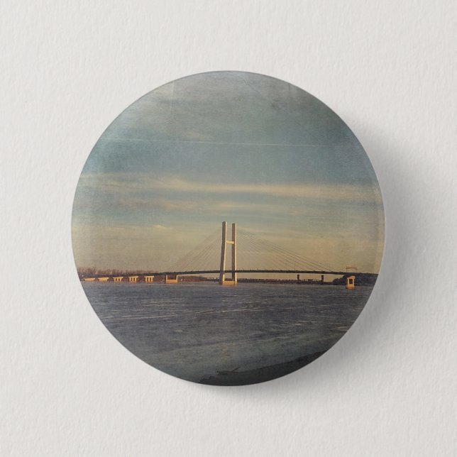 Badge Rond 5 Cm Voyage vers de nouveaux endroits (Devant)
