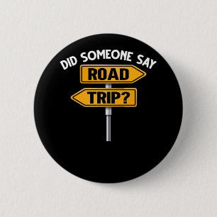 Badge Rond 5 Cm Voyageur Voyageur Voyage de route