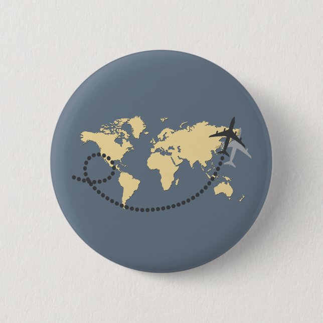 Badge Rond 5 Cm Voyons l'illustration du monde (Devant)