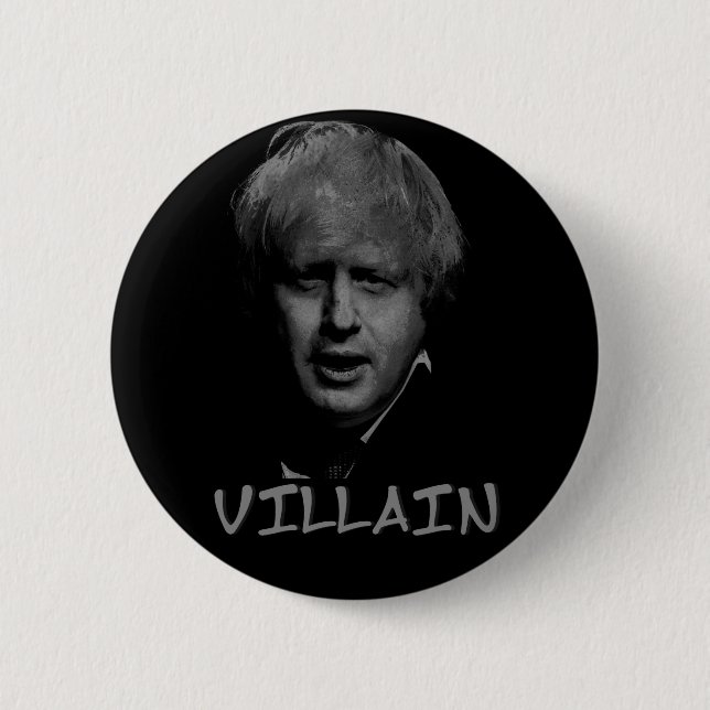 Badge Rond 5 Cm voyou de boris Johnson (Devant)
