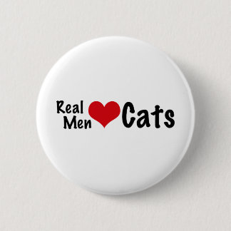 Badge Rond 5 Cm Vrais chats #2 d'amour d'hommes