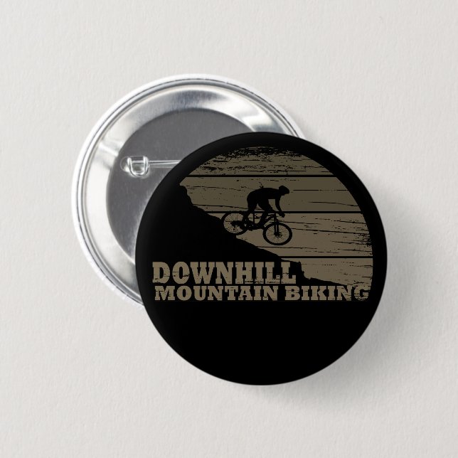 Badge Rond 5 Cm VTT Downhill (Devant & derrière)