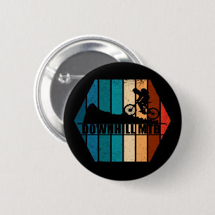 Badge Rond 5 Cm VTT Downhill Vélo de Montagne
