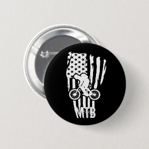 Badge Rond 5 Cm vtt nous drapeau américain
