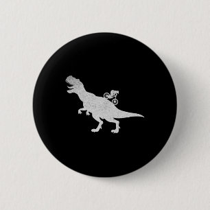 Badge Rond 5 Cm VTT vélo de descente cycliste T-rex cyclisme