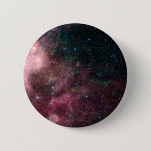 Badge Rond 5 Cm Vue Infrarouge Montrant La Naissance Et La Mort De