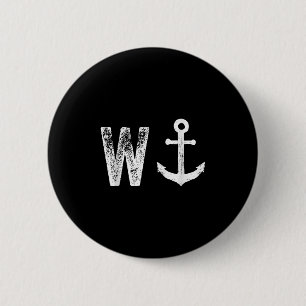Badge Rond 5 Cm W Ancre Funny Wanker Jerk British Slang