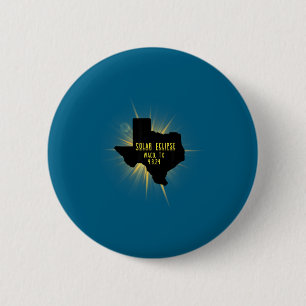 Badge Rond 5 Cm Waco Tx Éclipse Solaire Conception Totale