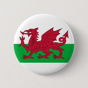 Badge Rond 5 Cm wales flag