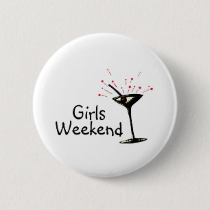 Badge Rond 5 Cm Week-end de filles