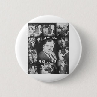 Badge Rond 5 Cm Wendell 1940 Willkie
