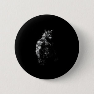 Badge Rond 5 Cm Werewolf Gym entraînement Fitness Bodybuilding Wei