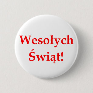 Badge Rond 5 Cm Wesolych Swiat