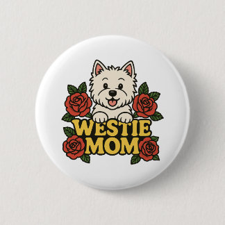 Badge Rond 5 Cm Westie Mom
