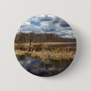 Badge Rond 5 Cm Wetland Cloudscape