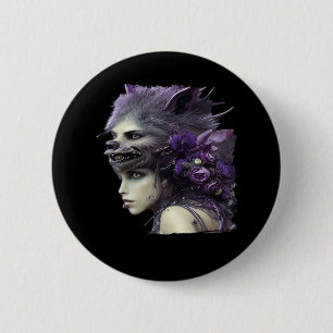 Badge Rond 5 Cm Whimsigoth Drôle Design pour Halloween