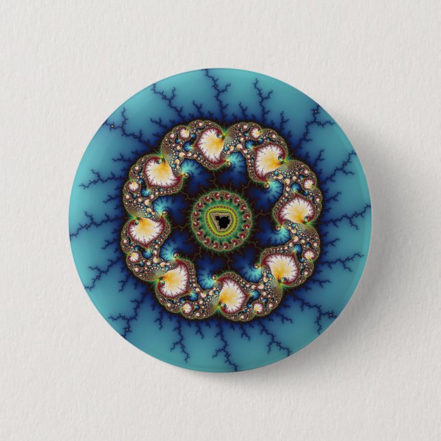 Badge Rond 5 Cm Whirlpool - Fractal (Devant)
