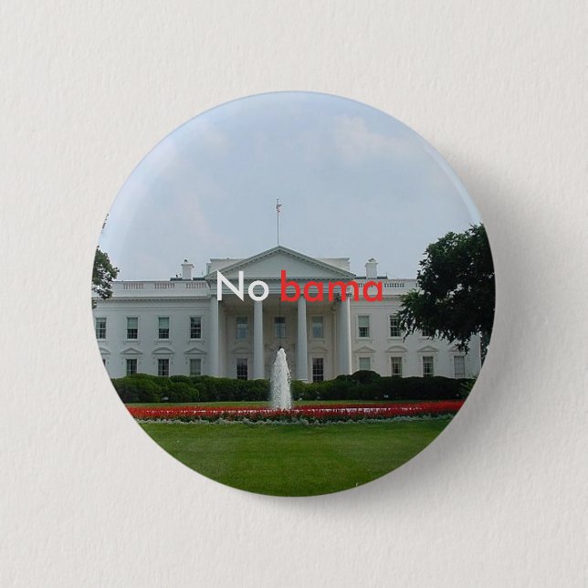 Badge Rond 5 Cm whitehouse_front, non, bama (Devant)