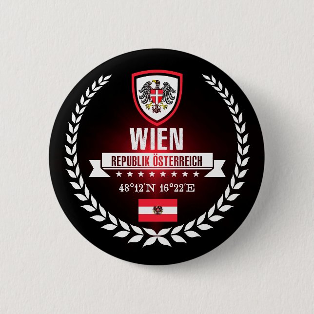 Badge Rond 5 Cm Wien (Devant)