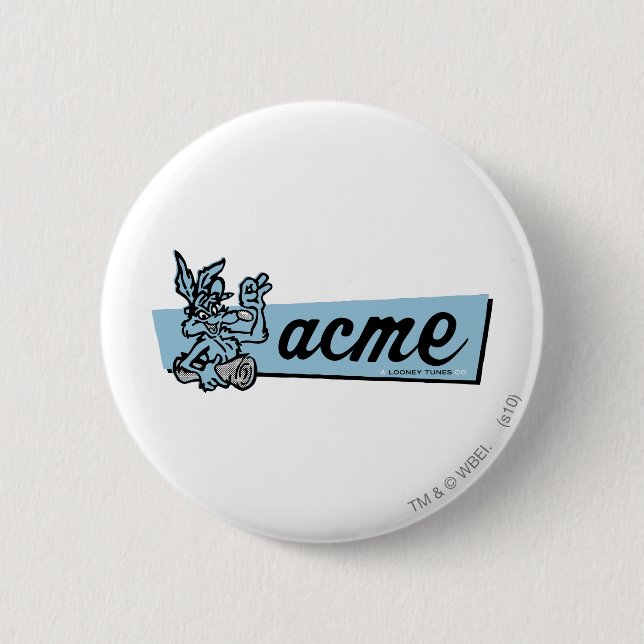 Badge Rond 5 Cm WILE E. COYOTE™ Acme 4 (Devant)