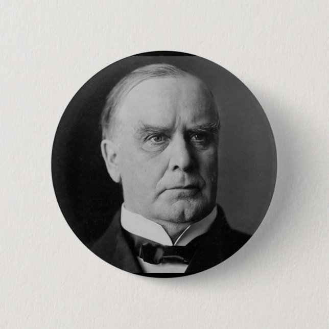 Badge Rond 5 Cm William Mckinley 25 (Devant)