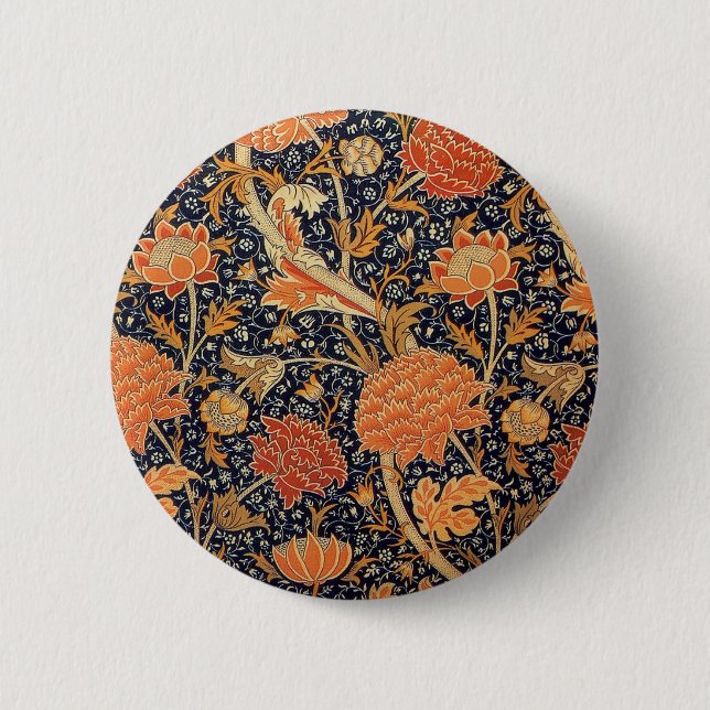 Badge Rond 5 Cm William Morris Cray Fond d'écran Motif (Devant)